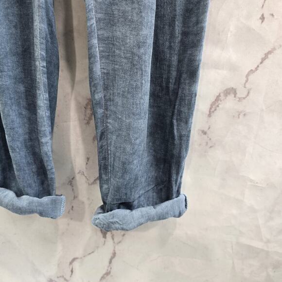 Anthropologie Pants Womens Light Small Blue High Rise Pull On Blouson Tina Jo - Picture 4 of 12